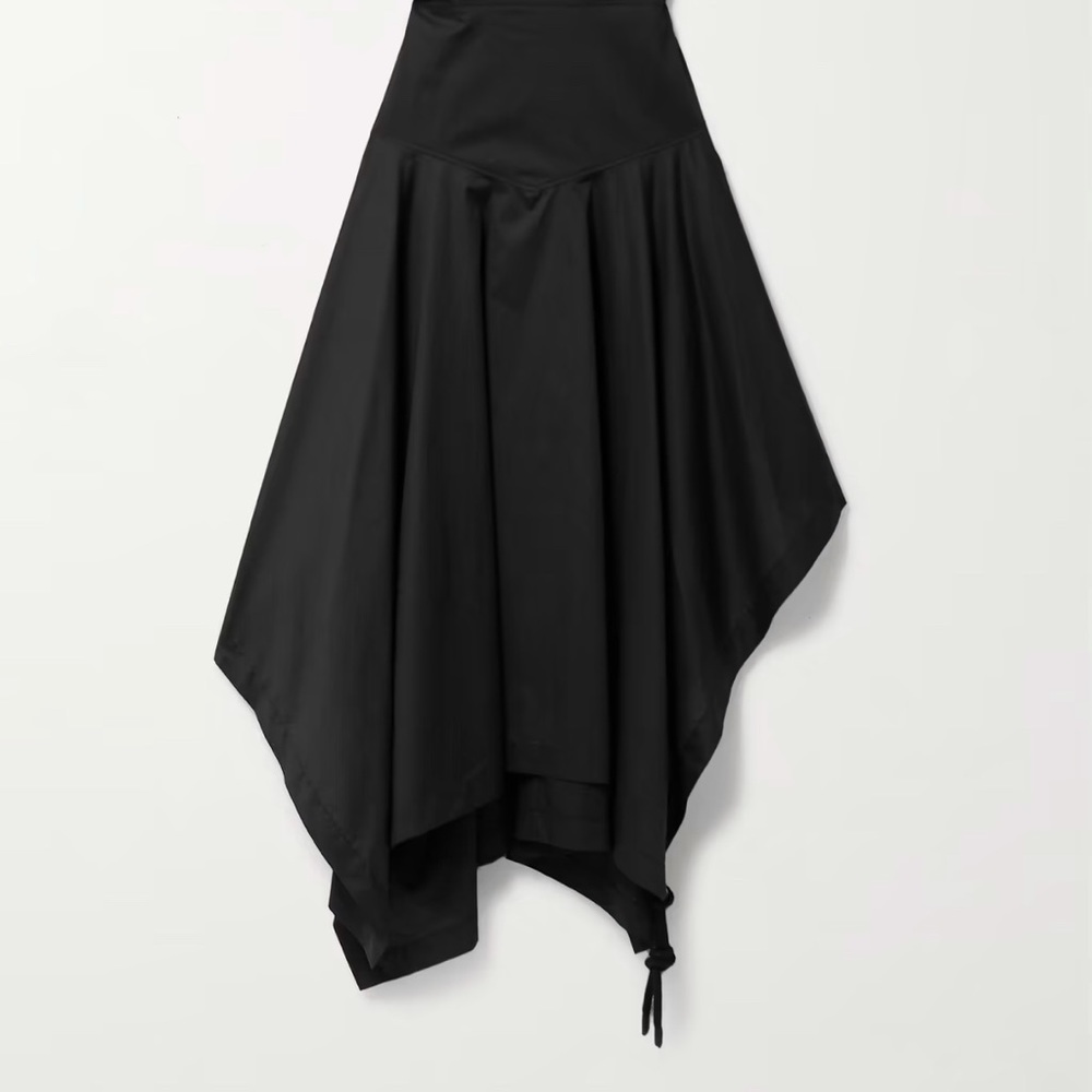 Moncler Genius JW Anderson Asymmetrical Midi Dress Black Size IT40 US XS NWT - Picture 4 of 10